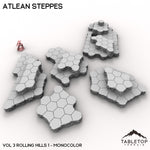 HEXTECH Atlean Steppes Map Hill Sets - 6mm
