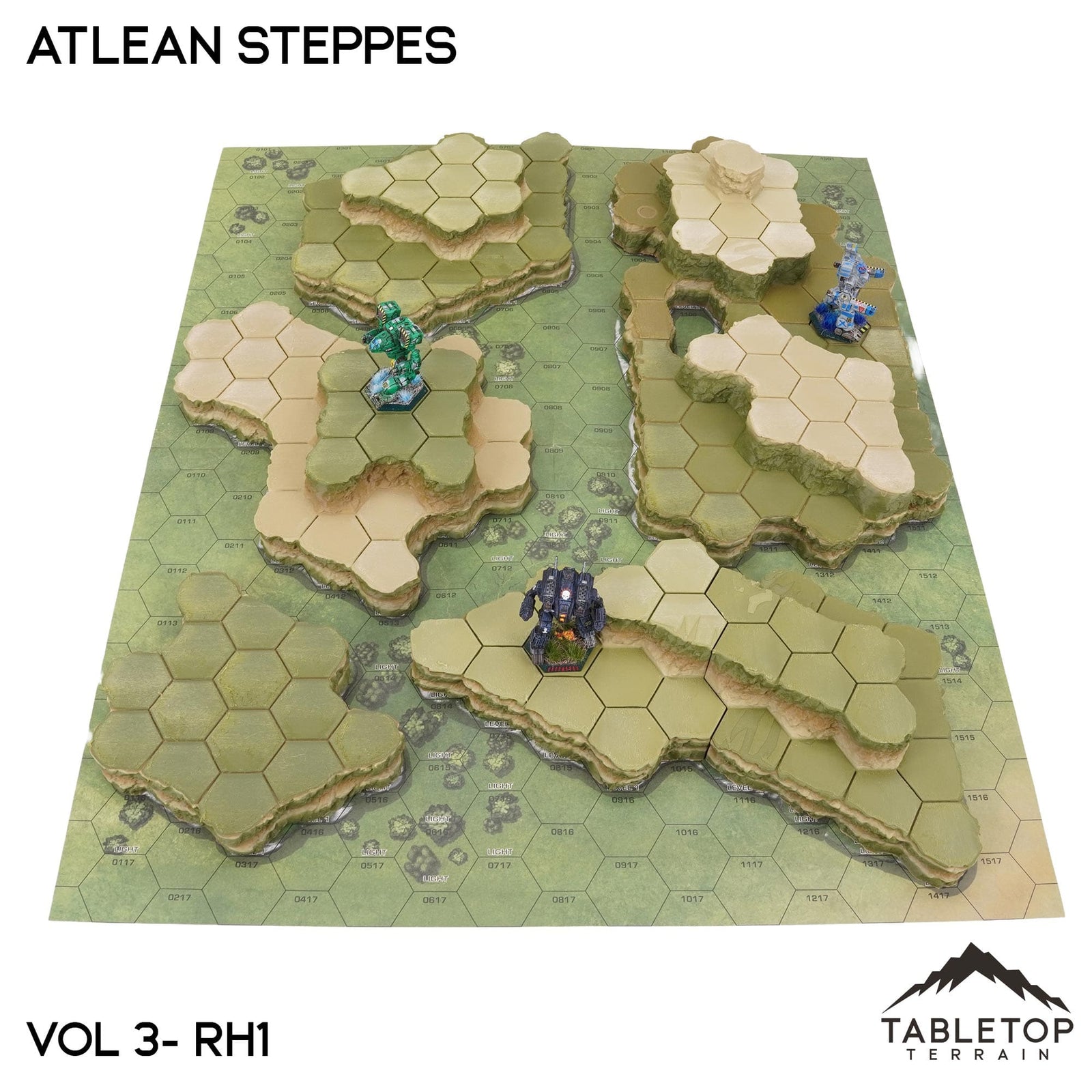 HEXTECH Atlean Steppes Map Hill Sets - 6mm