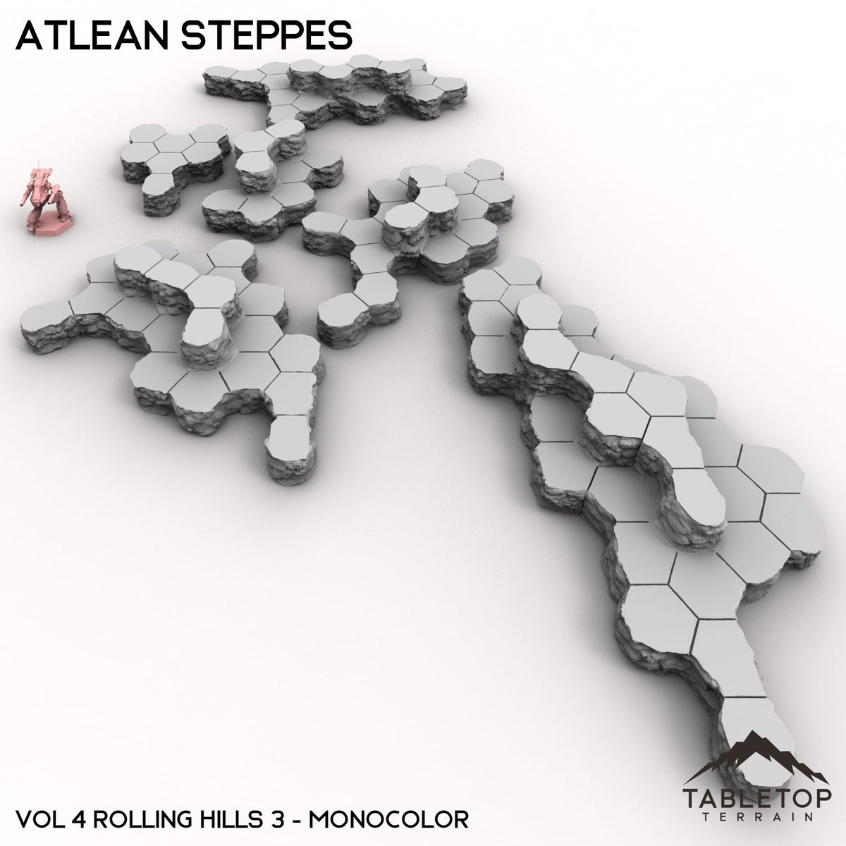 HEXTECH Atlean Steppes Map Hill Sets - 6mm