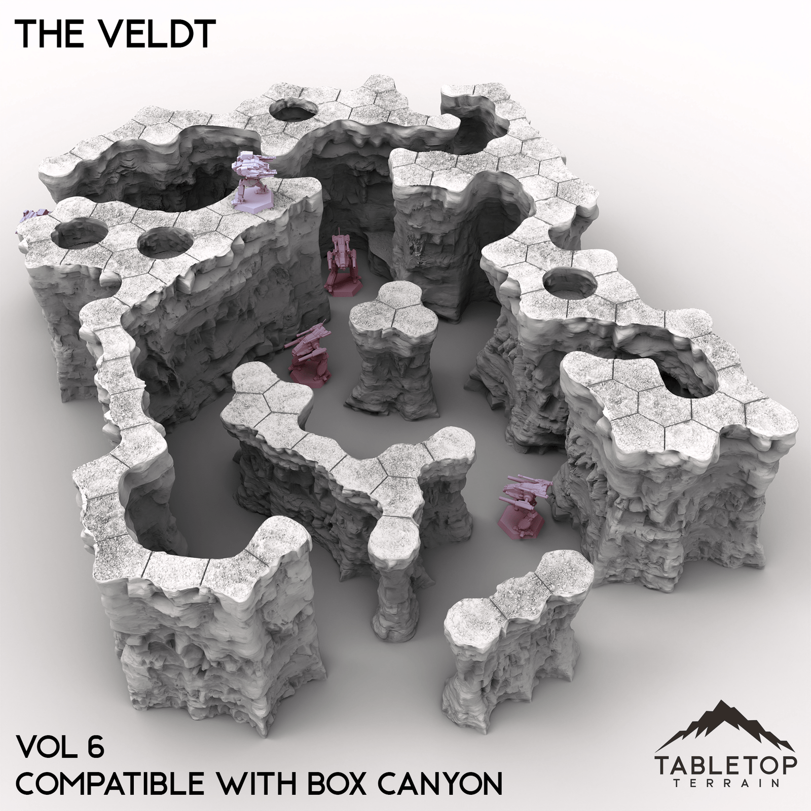 HEXTECH The Veldt Map Hill Sets-6mm