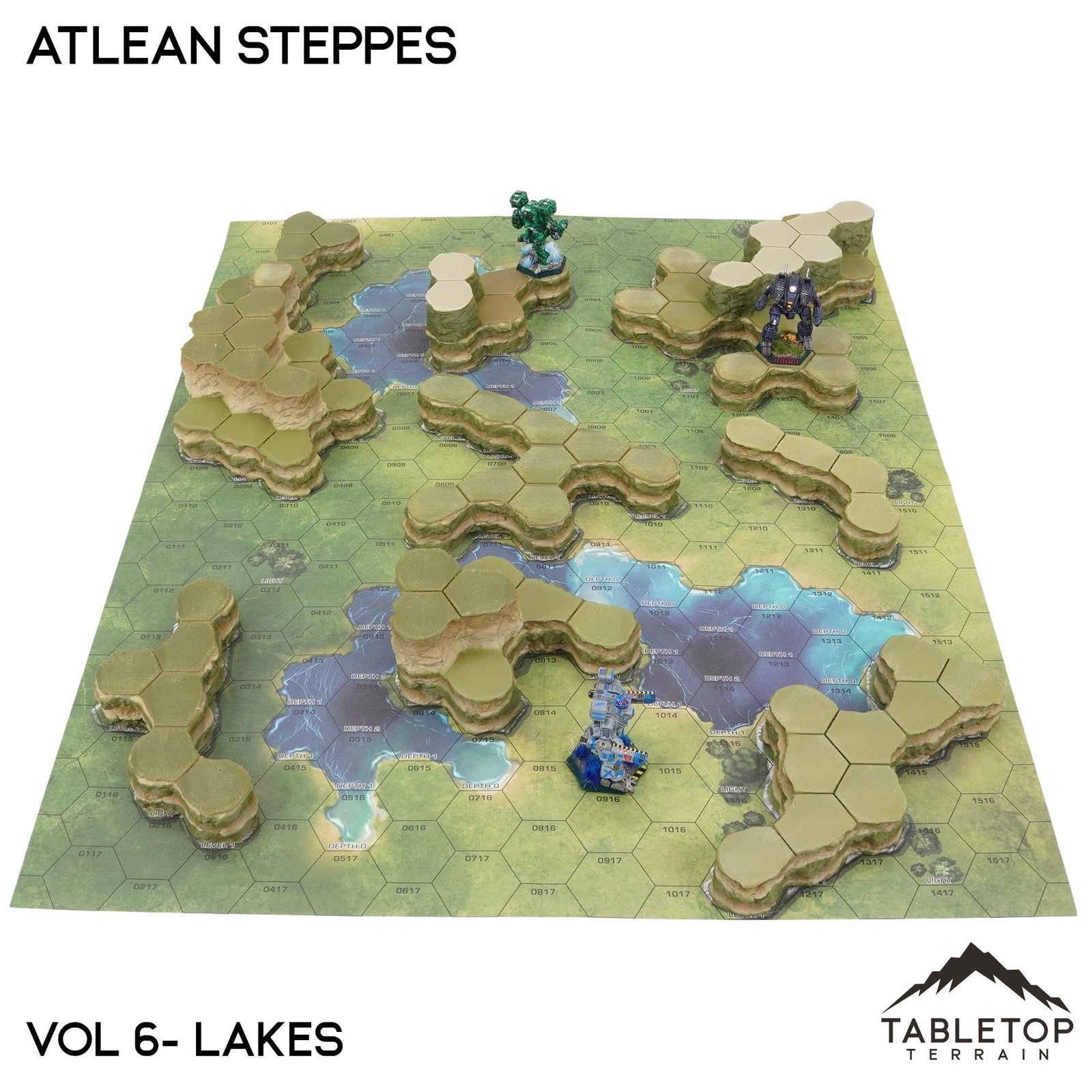 HEXTECH Atlean Steppes Map Hill Sets - 6mm