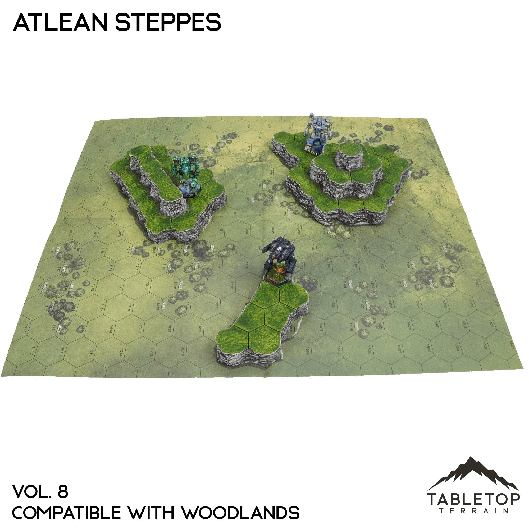 Woodlands Compatible Map Hill Sets - Atlean Steppes