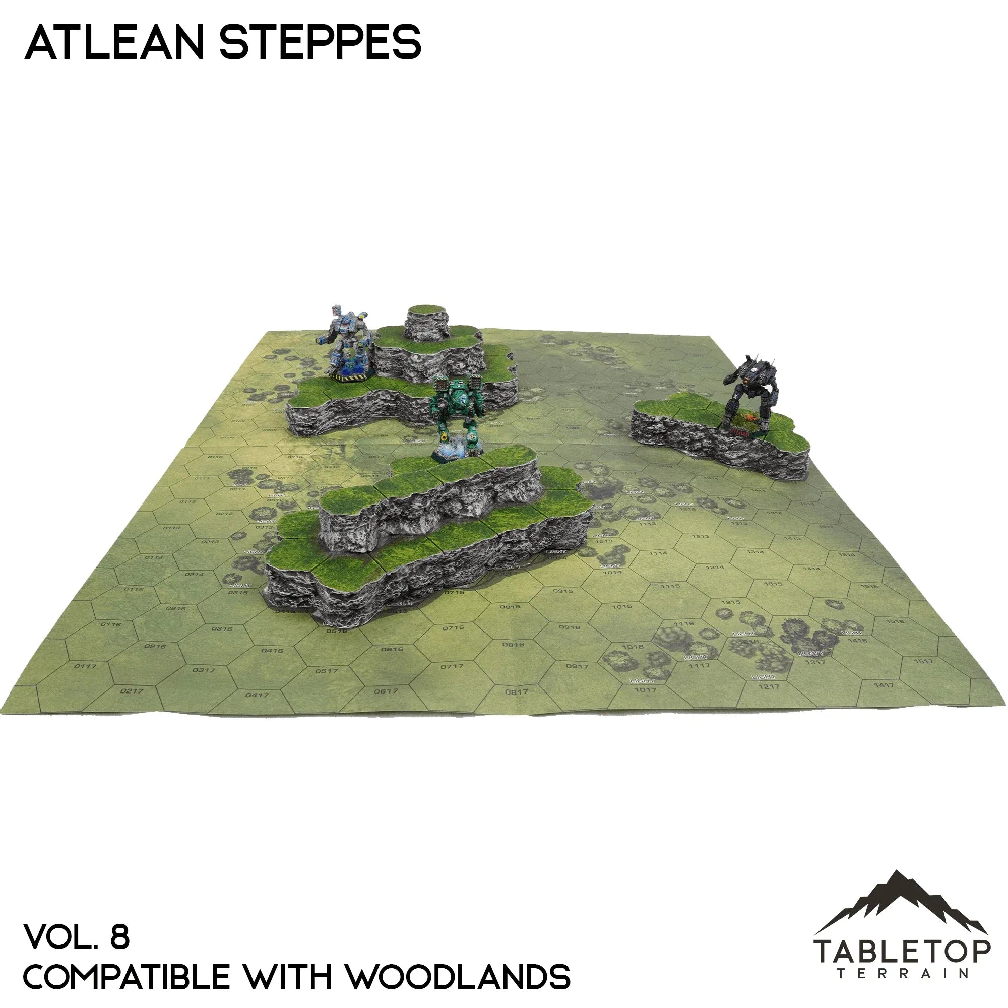 Woodlands Compatible Map Hill Sets - Atlean Steppes