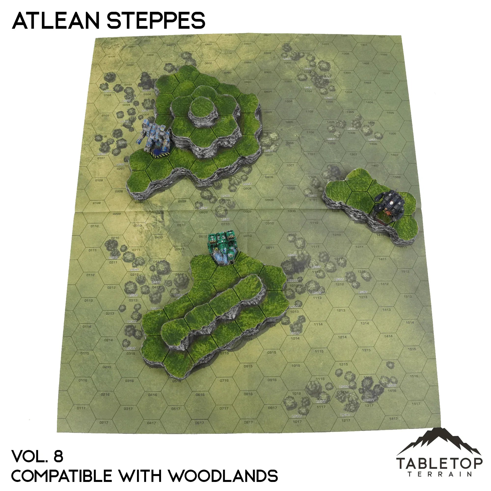 Woodlands Compatible Map Hill Sets - Atlean Steppes