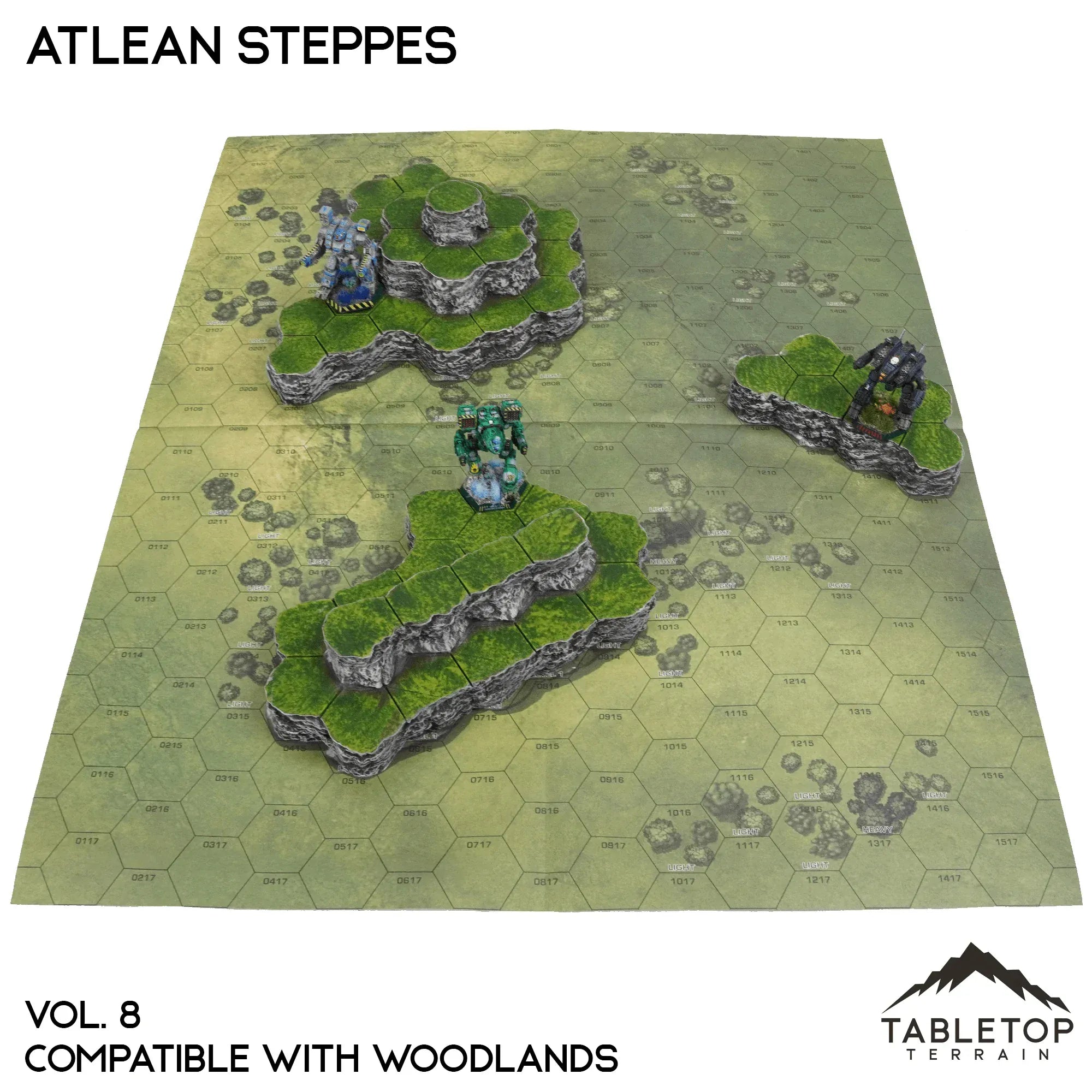 Woodlands Compatible Map Hill Sets - Atlean Steppes