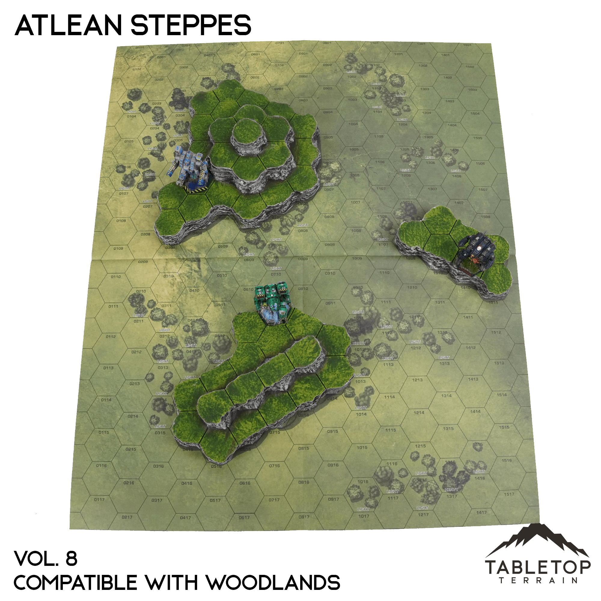 Woodlands Compatible Map Hill Sets - Atlean Steppes