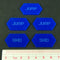 Mecha Combat Double-Sided Jump/Skid Tokens, Blue (5)